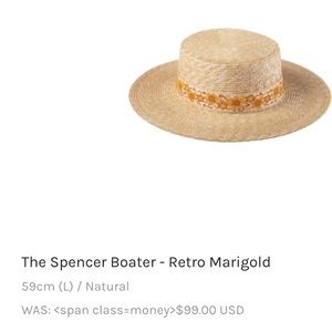 Lack of Color Spencer Boater Hat